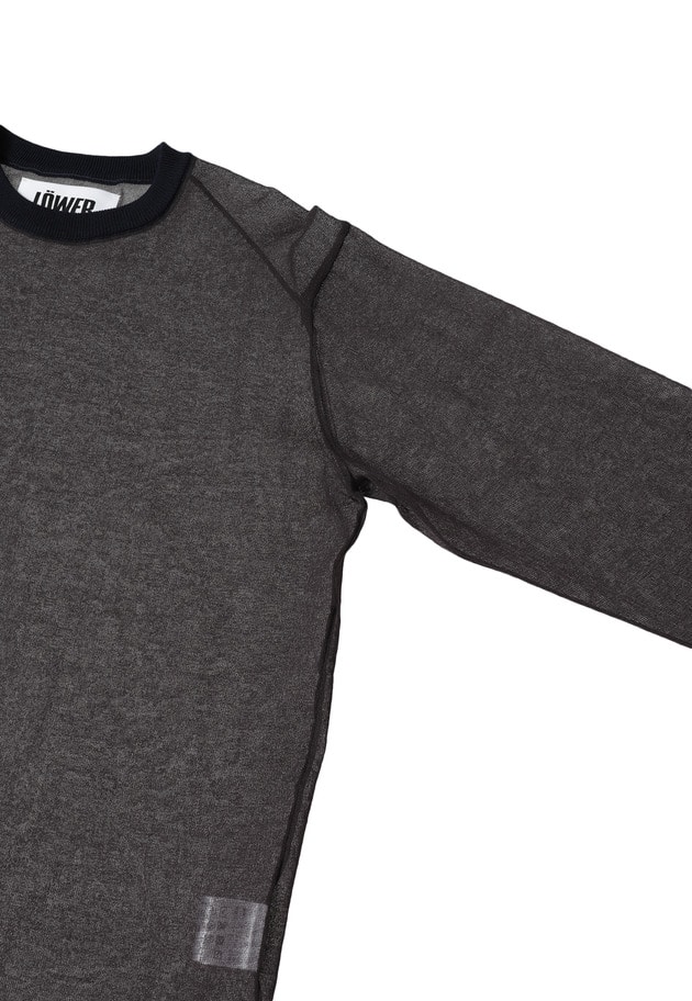 ＜LOWER（ローヴァー）＞&ldquo;18G Plainstitch&rdquo;シアーニット 詳細画像 Khaki 9