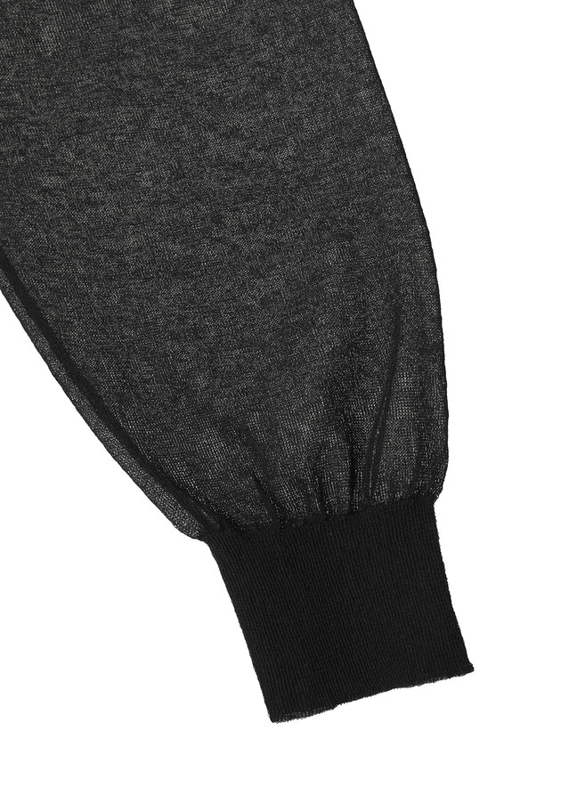 ＜LOWER（ローヴァー）＞18Gシアーボタンシャツ 詳細画像 Black 4