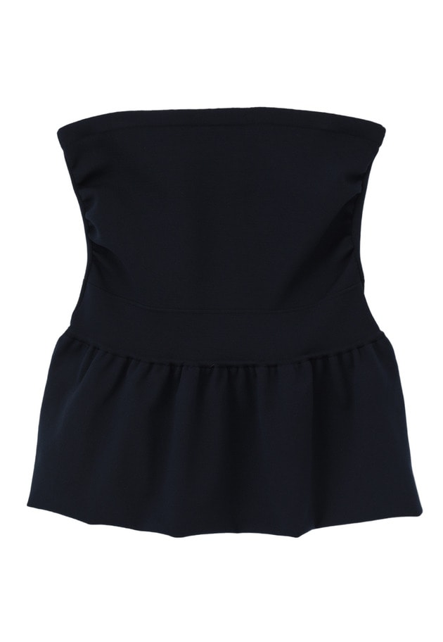 ＜LOWER（ローヴァー）＞&ldquo;18G Smooth Peplum&rdquo;ベアトップ 詳細画像 Blue 6