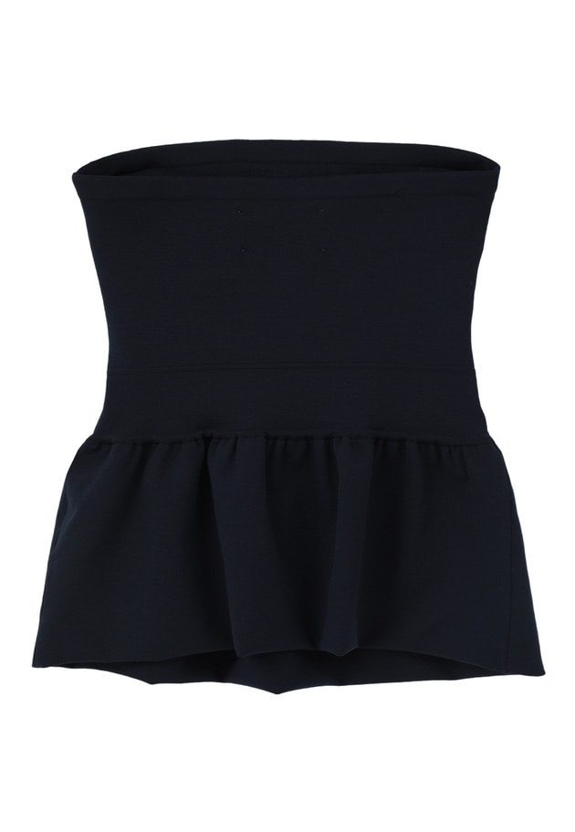 ＜LOWER（ローヴァー）＞&ldquo;18G Smooth Peplum&rdquo;ベアトップ 詳細画像 Blue 7