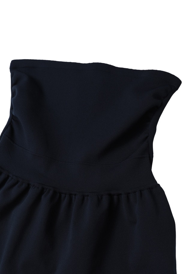 ＜LOWER（ローヴァー）＞&ldquo;18G Smooth Peplum&rdquo;ベアトップ 詳細画像 Blue 8