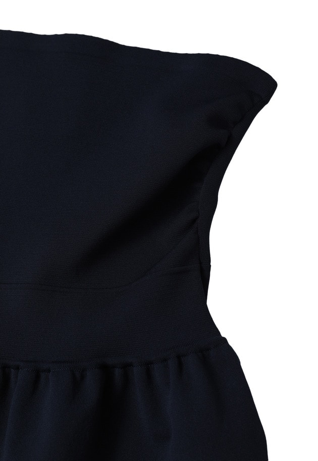 ＜LOWER（ローヴァー）＞&ldquo;18G Smooth Peplum&rdquo;ベアトップ 詳細画像 Blue 9