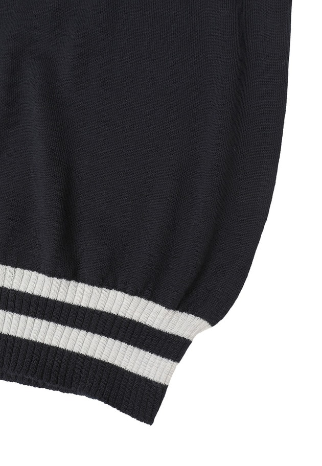 ＜tricot de papa（トリコ・デ・パパ）>スクールニットプルオーバー 詳細画像 Navy 10