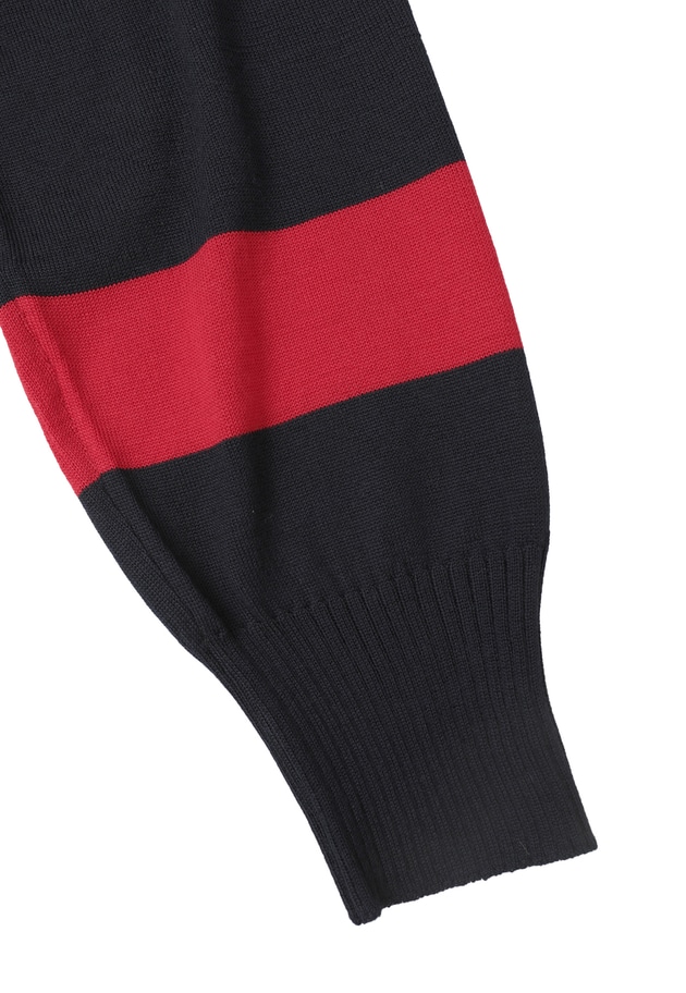 ＜tricot de papa（トリコ・デ・パパ）>スクールニットプルオーバー 詳細画像 Navy 15