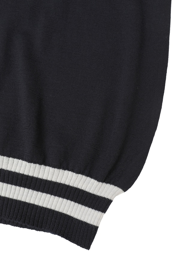 ＜tricot de papa（トリコ・デ・パパ）>スクールニットプルオーバー 詳細画像 Navy 16