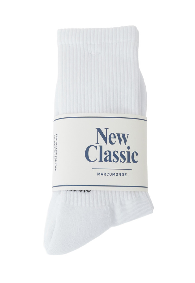 ＜MARCOMONDE（マルコモンド）＞スポーティーパイルソックス 詳細画像 White 2