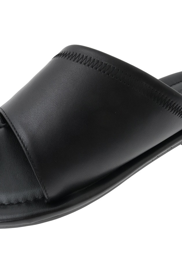 ＜CORSO ROMA 9 (コルソローマ ノーヴェ)＞ゴールドパーツサンダル 詳細画像 Black 11