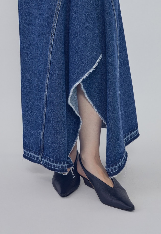 ＜HENRI EN VARGO（ヘンリエンヴァーゴ）＞&ldquo;Yves&rdquo;スリングバックパンプス 詳細画像 Black 1