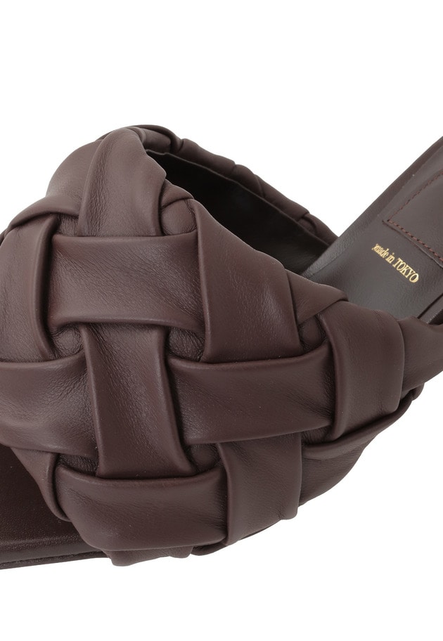 ＜HENRI EN VARGO（ヘンリエンヴァーゴ）＞&rdquo;Grace&rdquo; ギャザーミュール 詳細画像 Dark brown 7