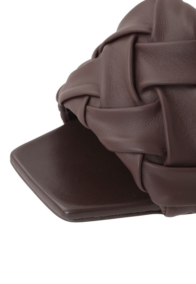 ＜HENRI EN VARGO（ヘンリエンヴァーゴ）＞&rdquo;Grace&rdquo; ギャザーミュール 詳細画像 Dark brown 8