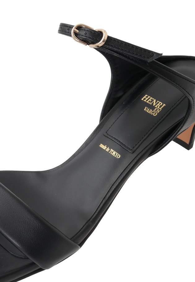 ＜HENRI EN VARGO（ヘンリエンヴァーゴ）＞"May"ヒールサンダル 詳細画像 Black 10