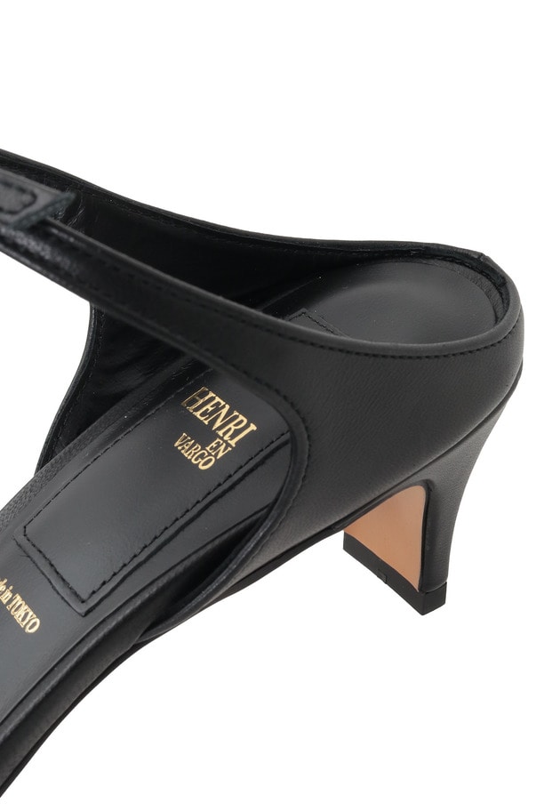 ＜HENRI EN VARGO（ヘンリエンヴァーゴ）＞"May"ヒールサンダル 詳細画像 Black 9