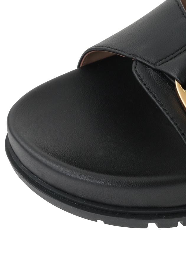 ＜POLO RALPH LAUREN（ポロ ラルフ ローレン）＞"TASHA SLIDE"サンダル 詳細画像 Black 18