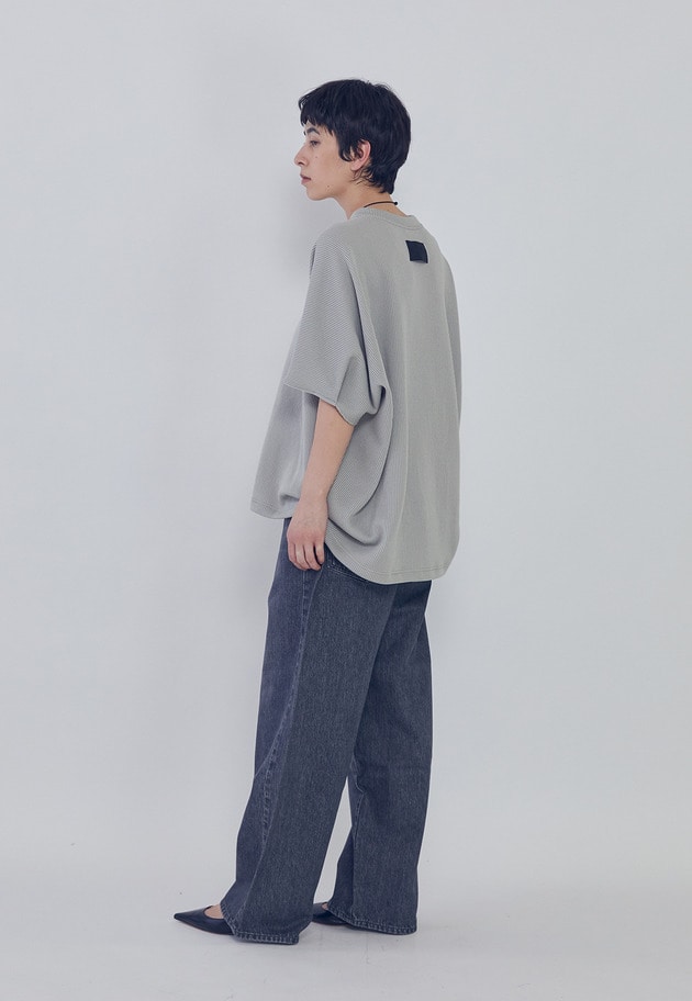 【予約】＜COGTHEBIGSMOKE (コグ ザ ビッグ スモーク)＞&ldquo;HELLEN&rdquo;ペンタゴントップ（ニットライクジャージ） 詳細画像 Light gray 5