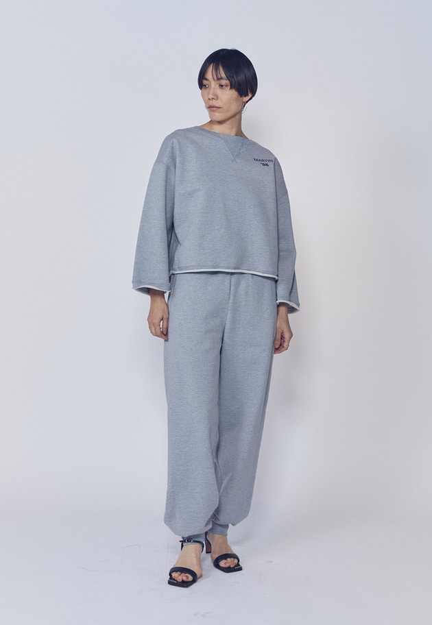 ＜IRONING (アイロニング)＞ロゴスウェットショートプルオーバー 詳細画像 Gray 3