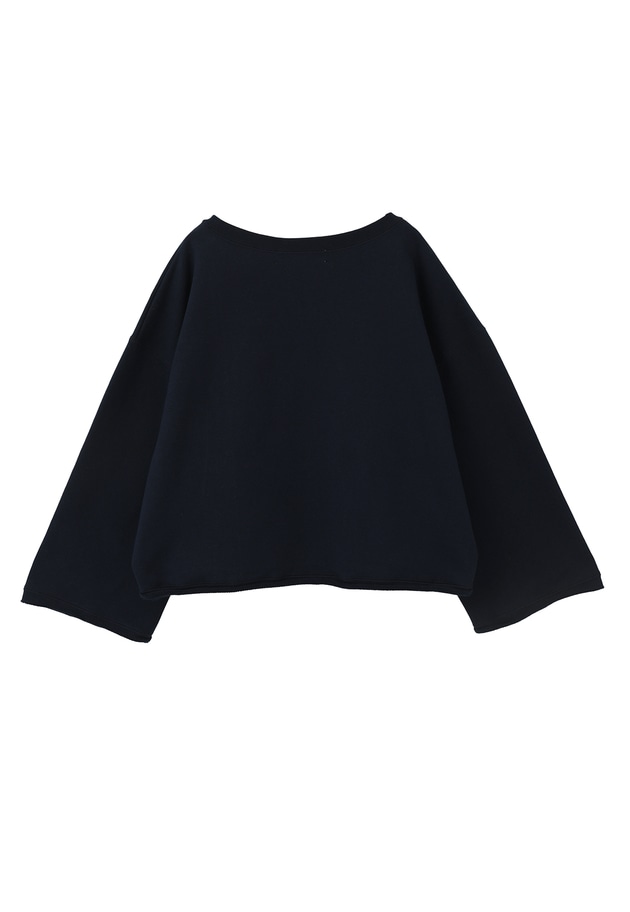 ＜IRONING (アイロニング)＞ロゴスウェットショートプルオーバー 詳細画像 Navy 12