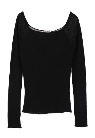 ＜NICENICE MOMENT（ナイスナイス モーメント）＞オープンショルダーロングスリーブ