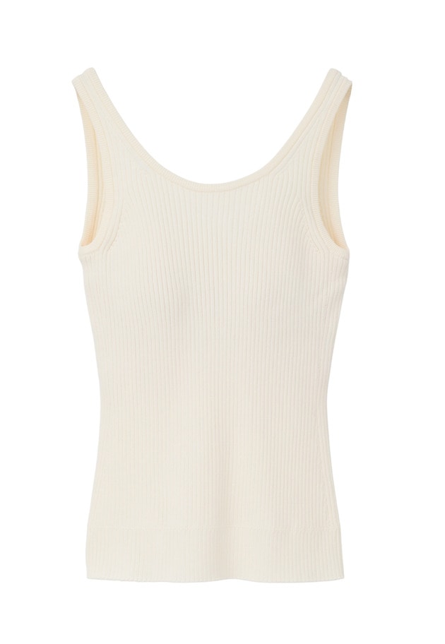＜NICENICE MOMENT（ナイスナイス モーメント）＞タンクトップ 詳細画像 White 5