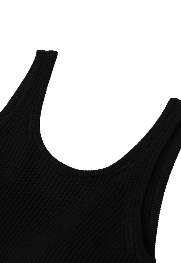 ＜NICENICE MOMENT（ナイスナイス モーメント）＞タンクトップ 詳細画像 Black 3