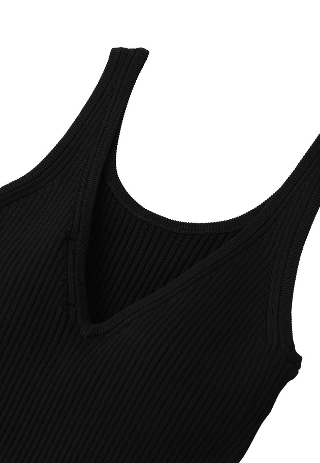 ＜NICENICE MOMENT（ナイスナイス モーメント）＞タンクトップ 詳細画像 Black 4