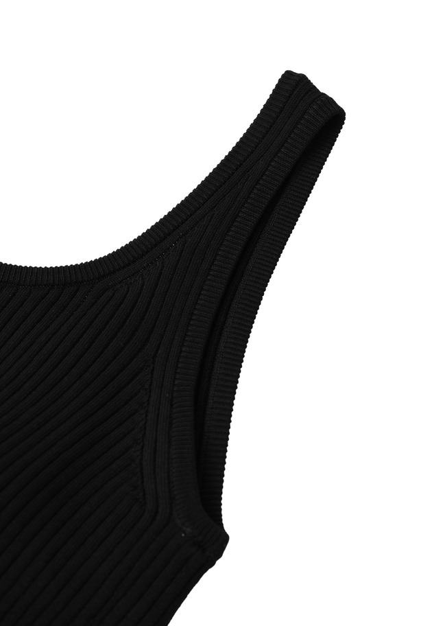 ＜NICENICE MOMENT（ナイスナイス モーメント）＞タンクトップ 詳細画像 Black 5