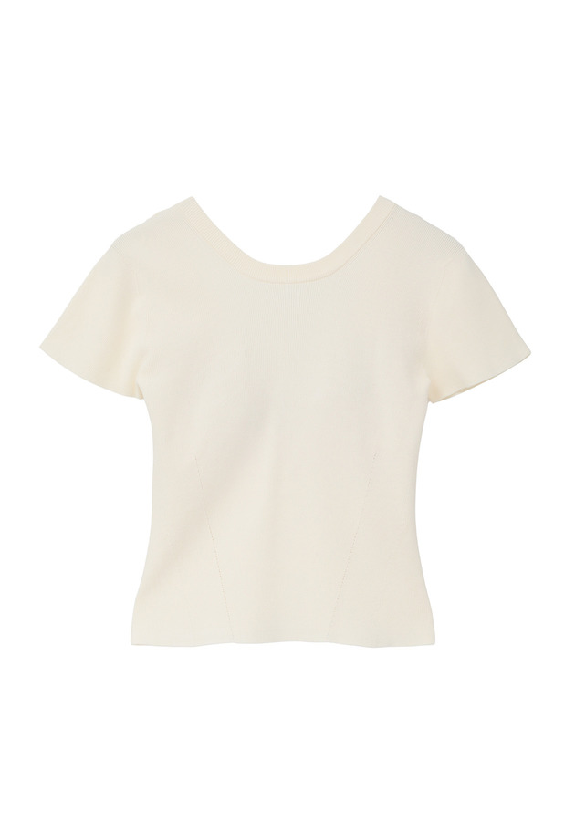 ＜NICENICE MOMENT（ナイスナイス モーメント）＞コンパクトTシャツ 詳細画像 White 1