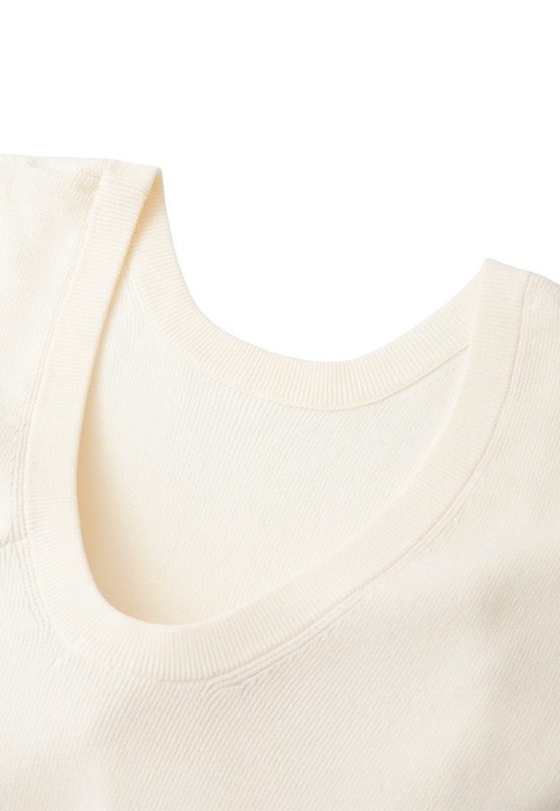 ＜NICENICE MOMENT（ナイスナイス モーメント）＞コンパクトTシャツ 詳細画像 White 10