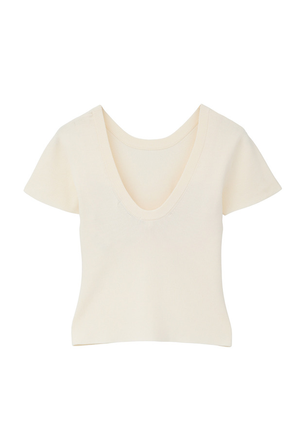 ＜NICENICE MOMENT（ナイスナイス モーメント）＞コンパクトTシャツ 詳細画像 White 2