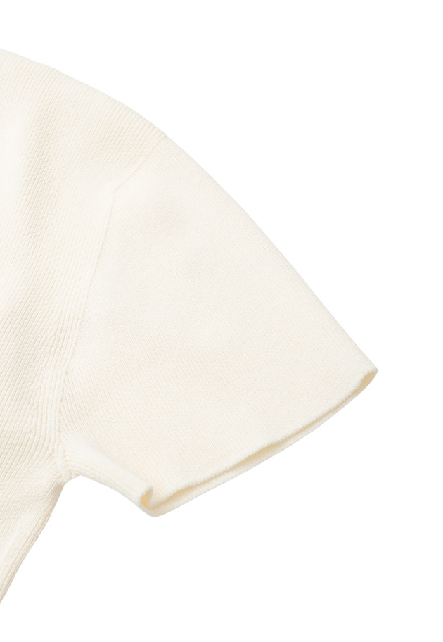 ＜NICENICE MOMENT（ナイスナイス モーメント）＞コンパクトTシャツ 詳細画像 White 5