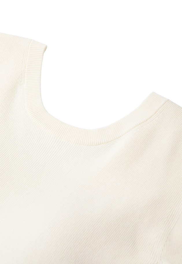 ＜NICENICE MOMENT（ナイスナイス モーメント）＞コンパクトTシャツ 詳細画像 White 9