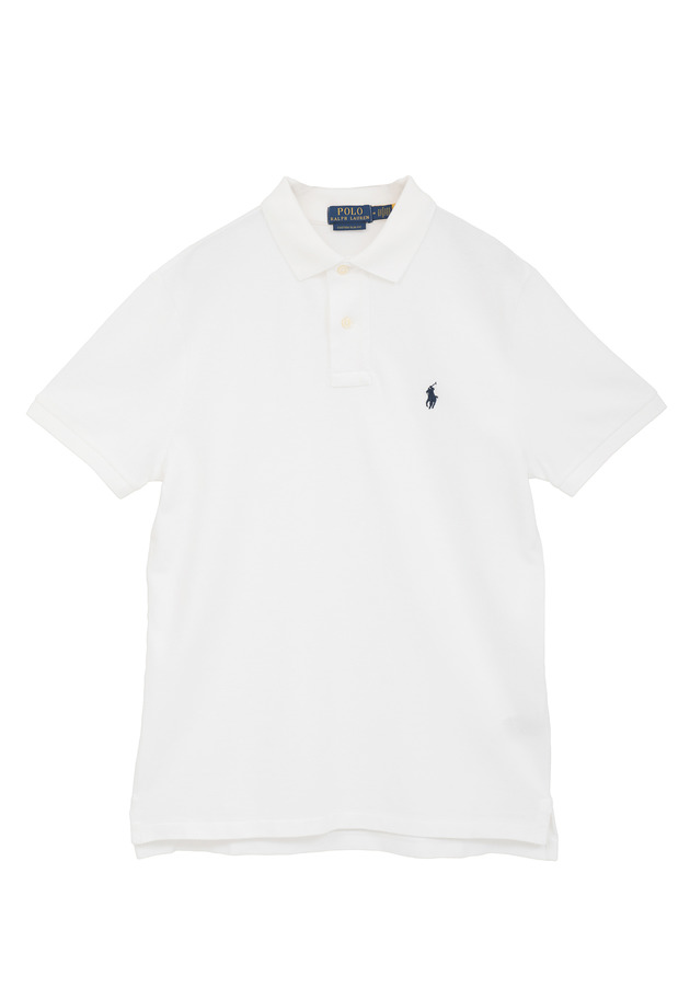 POLO RALPH LAUREN（ポロ ラルフ ローレン）＞カスタムスリムフィットポロシャツ 詳細画像 White 1