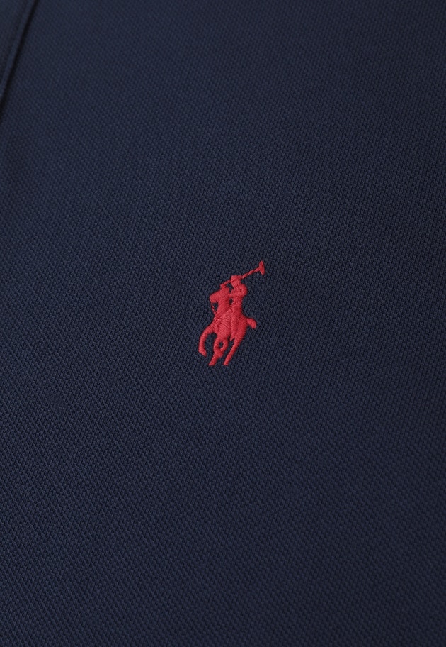 ＜POLO RALPH LAUREN（ポロ ラルフ ローレン）＞カスタムスリムフィットポロシャツ 詳細画像 Navy 12