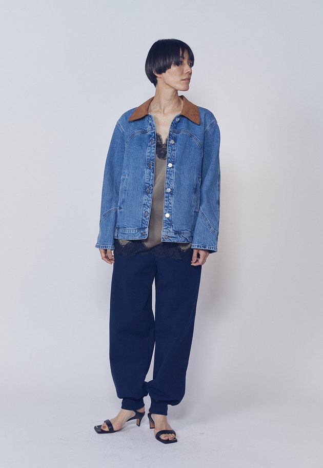 ＜IRONING (アイロニング)＞ロゴスウェットパンツ 詳細画像 Navy 3