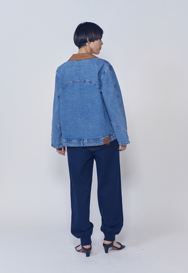 ＜IRONING (アイロニング)＞ロゴスウェットパンツ 詳細画像 Navy 4