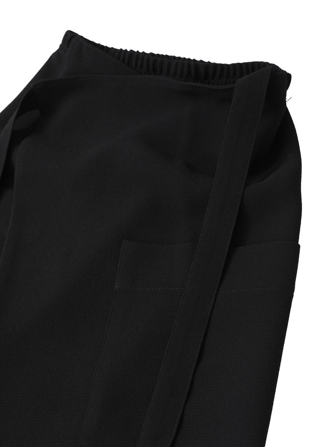 【WEB限定】＜COGTHEBIGSMOKE (コグ ザ ビッグ スモーク)＞&ldquo;MINA&rdquo;ダブルラップスカート 詳細画像 Black 13