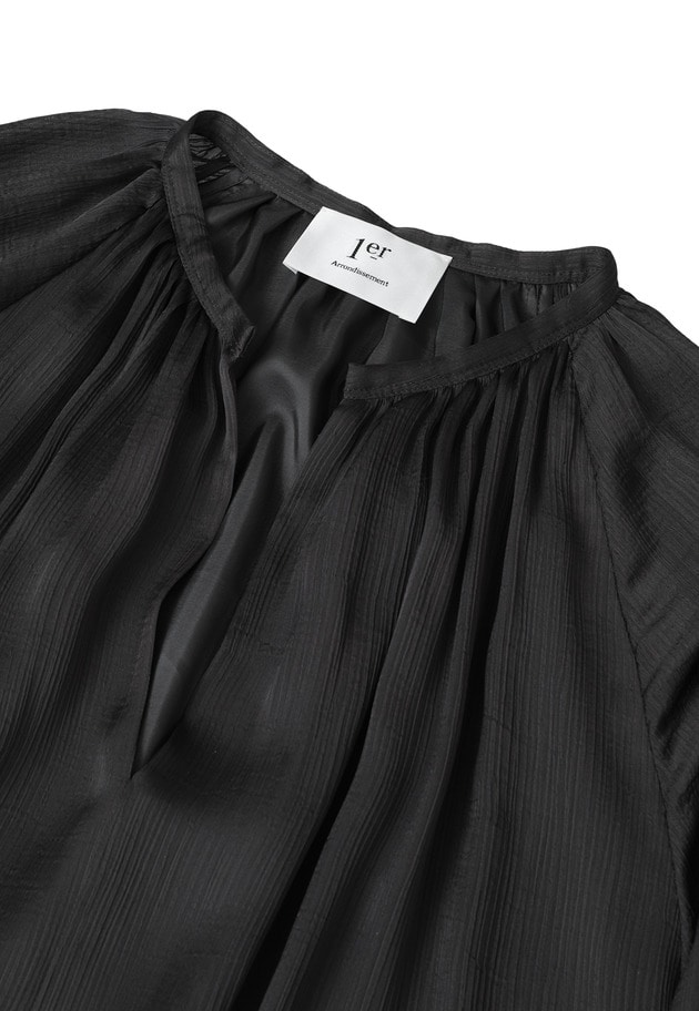 楊柳サテンプリーツワンピース 詳細画像 Charcoal 8