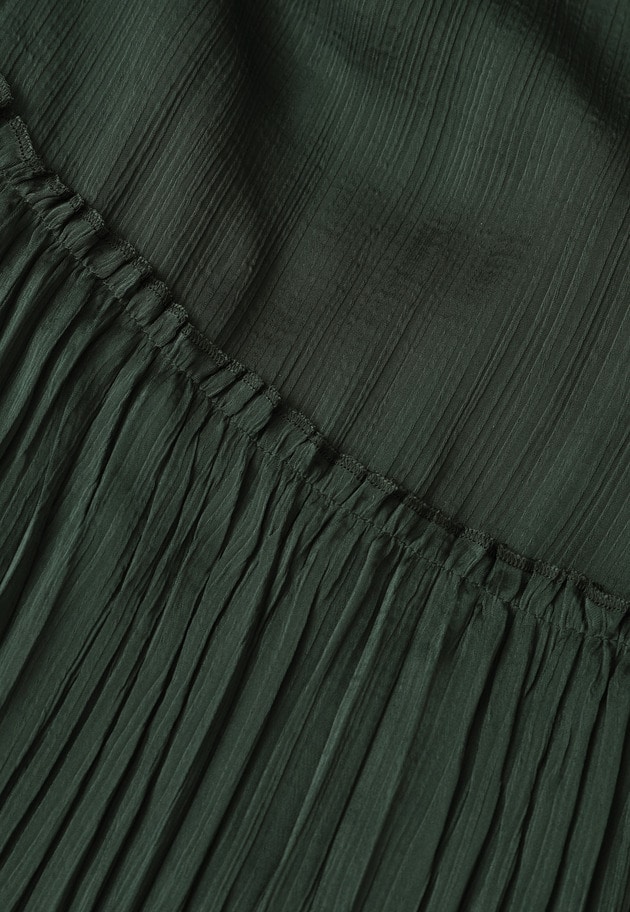 楊柳サテンプリーツワンピース 詳細画像 Green 8
