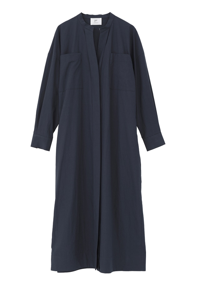 タイプライターバンドカラースキッパーワンピース 詳細画像 Navy 12