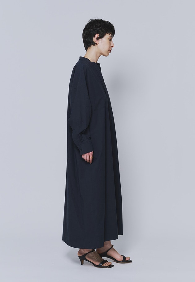 タイプライターバンドカラースキッパーワンピース 詳細画像 Navy 6