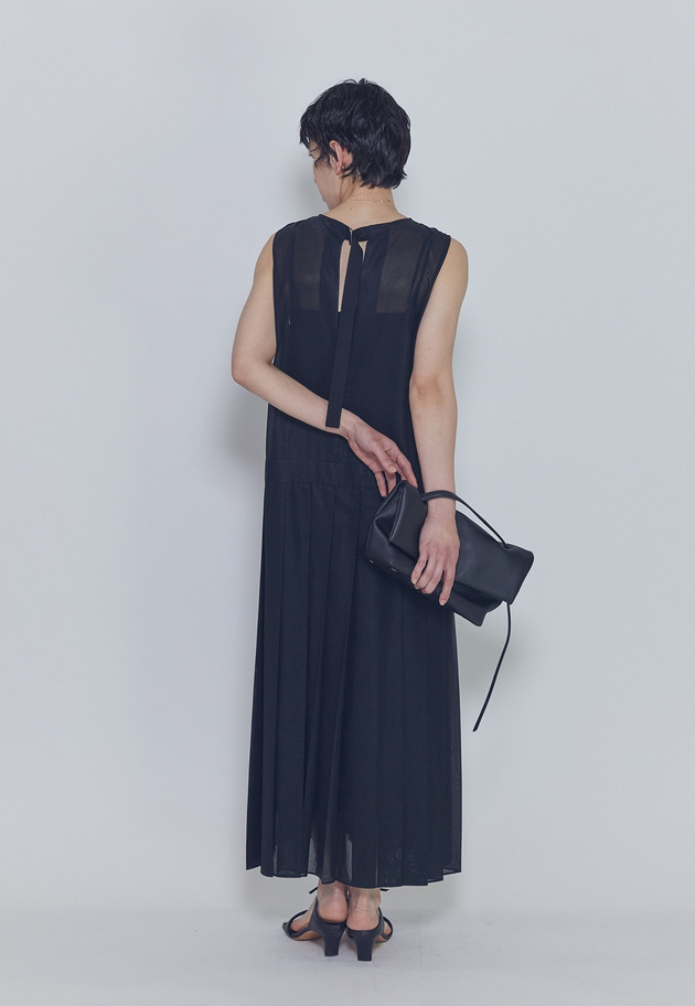 シアープリーツワンピース 詳細画像 Black 5