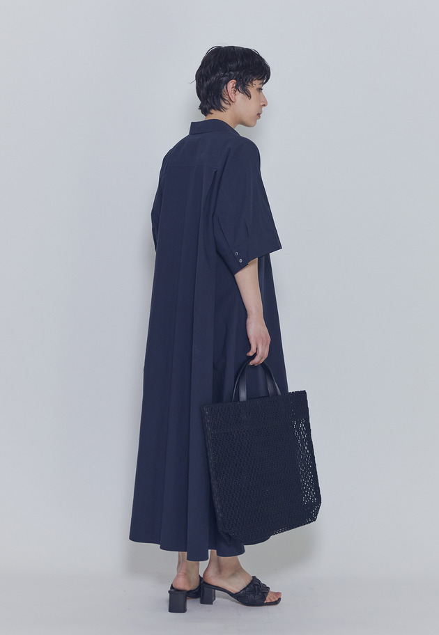 ドルマンスリーブシャツワンピース 詳細画像 Navy 4