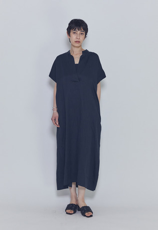 【予約・追加】テンセルリネンカフタンワンピース