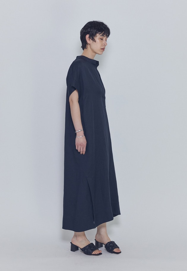 テンセルリネンカフタンワンピース 詳細画像 Navy 10