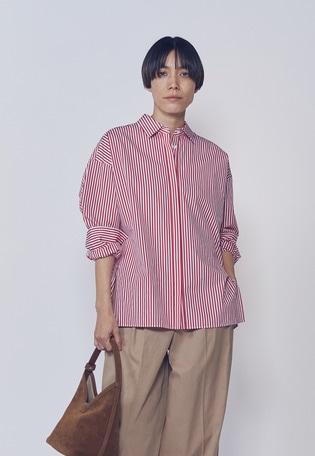 【予約】ストライプビッグシャツ