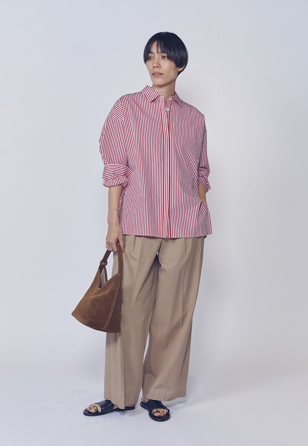 【予約】ストライプビッグシャツ 詳細画像 Stripe 4