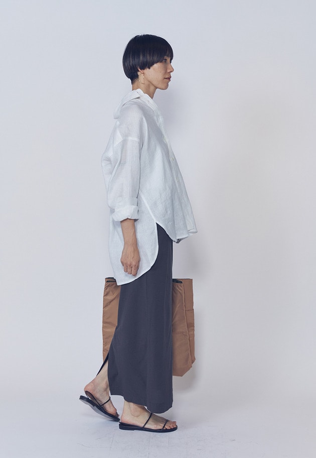 【リニューアル】ウォッシュリネンシャツ 詳細画像 Offwhite 3