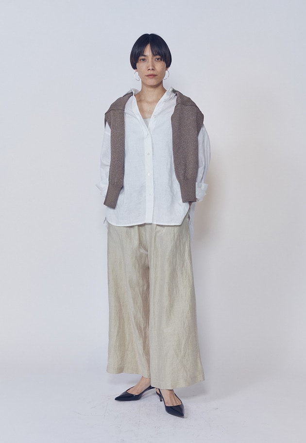 【リニューアル】ウォッシュリネンシャツ 詳細画像 Offwhite 7