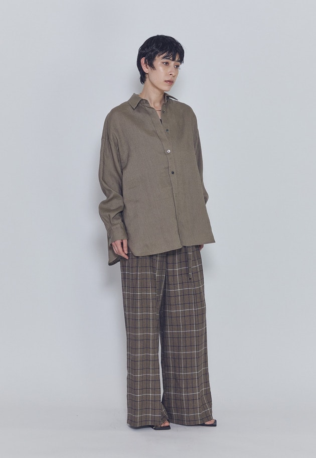 【リニューアル】ウォッシュリネンシャツ 詳細画像 Mocha 10