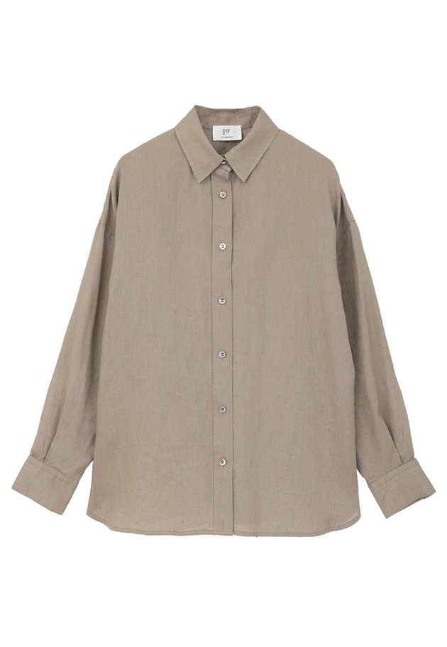 【リニューアル】ウォッシュリネンシャツ 詳細画像 Mocha 17