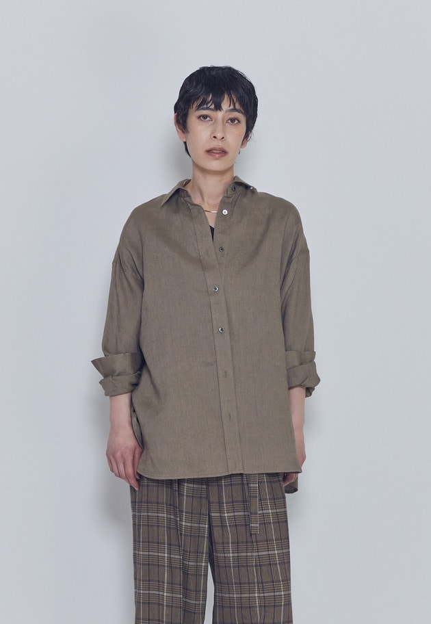 【リニューアル】ウォッシュリネンシャツ 詳細画像 Mocha 5